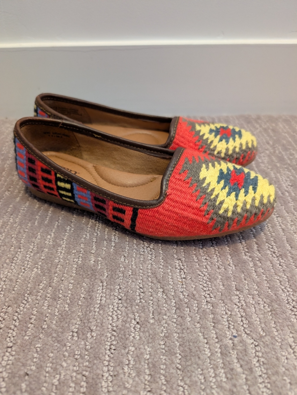 Born Southwestern/Aztec/Geometric Slip On Dress Shoes